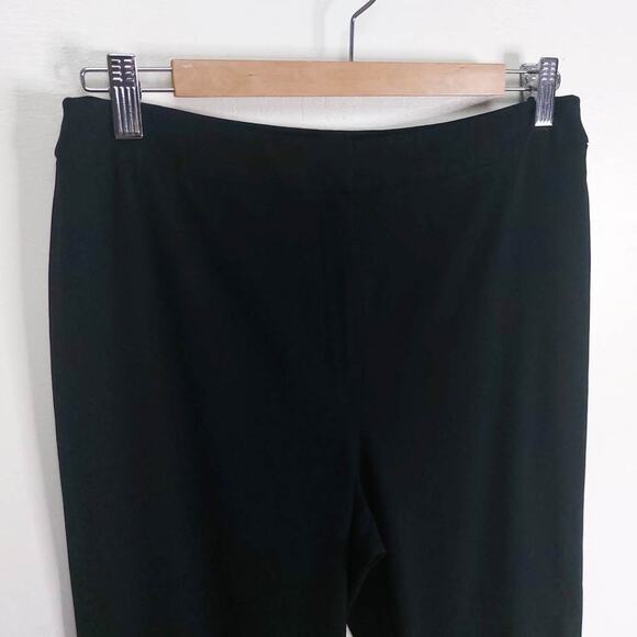 Lafayette 148 Black Dress Pants Size 12 Stretch Wool Straight Leg - Picture 3 of 9